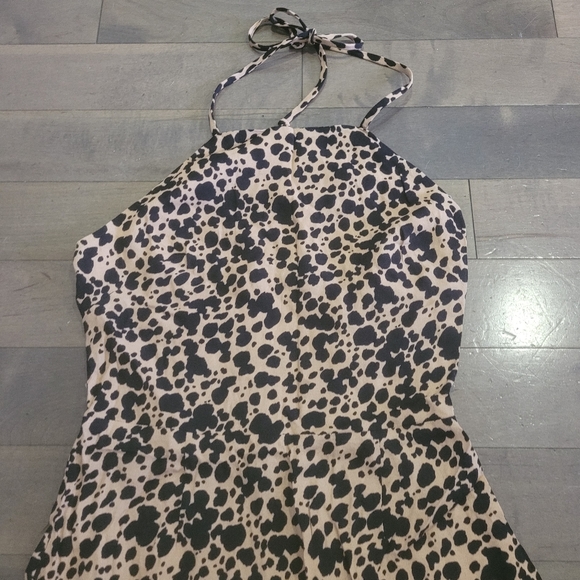 Reformation Printed Neck Tie Mini Dress - Picture 2 of 5